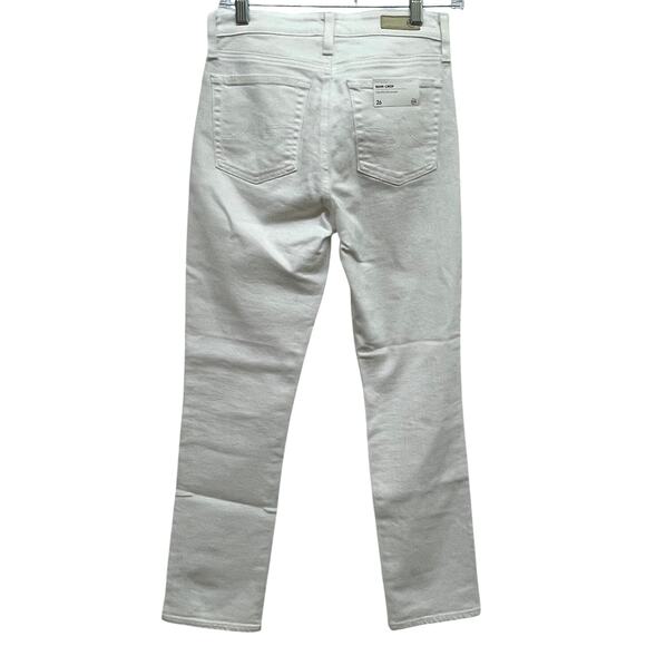 Adriano Goldschmied Mari Crop High Rise Slim Straight White Women's Sz 26R NWT - Picture 3 of 10